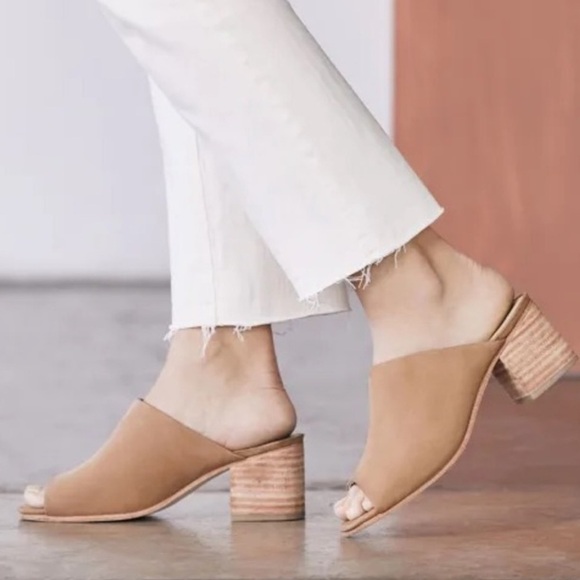 Nisolo Open Toe Paloma Suede Mule Size 6 - Picture 1 of 6